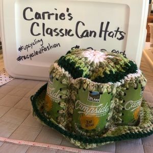 Beer Can Hat. Handmade. One size fits all! Craft brewery from Indiana